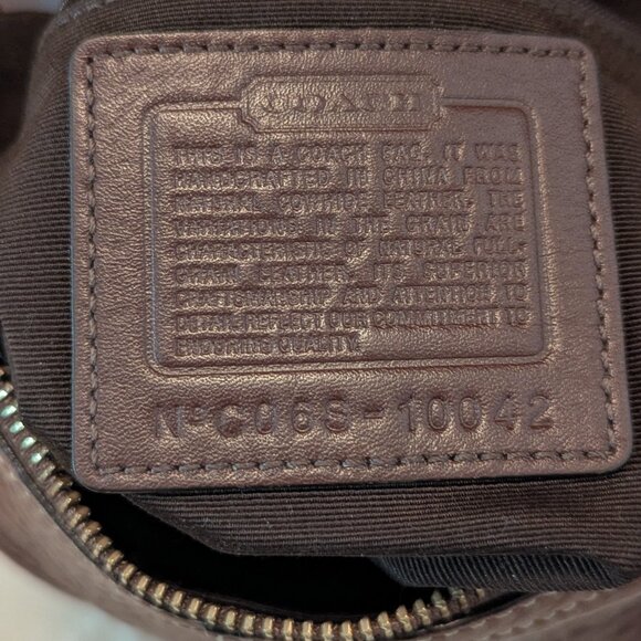 Coach Vtg Dylan Soho Pebbled Leather Hobo Bag Braided Handle - Picture 10 of 12